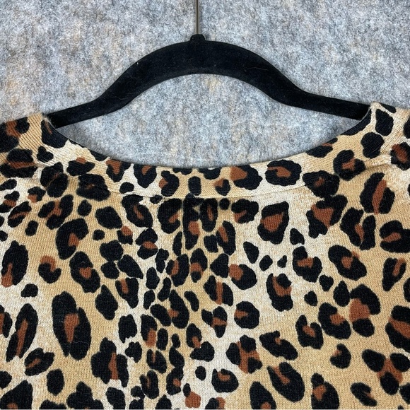 Lane Bryant Leopard Print V-Neck Travel Casual Party Cardigan Sweater - Sz 18/20 - Picture 11 of 16